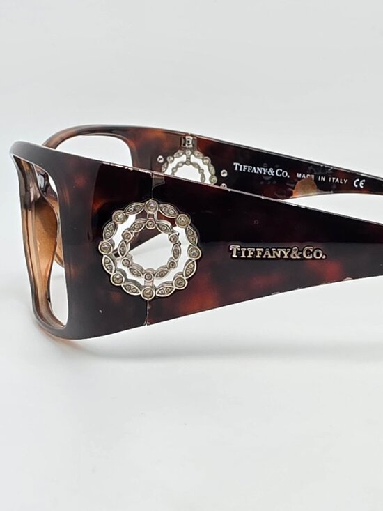 Tiffany & Co. TF4004-B 8032/3G Tortoise Rhinestone Sunglasses Frame w/ Case 63mm main image 7